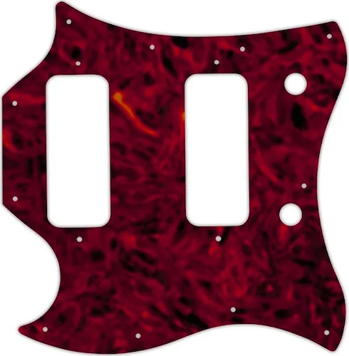 WD Custom Pickguard For Left Hand Gibson 2008 SG Classic #05T Tortoise Shell Solid (Semi-Transparent)