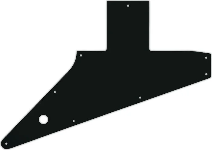 WD Custom Pickguard For Left Hand Gibson 2010-Present Explorer #01A Black Acrylic