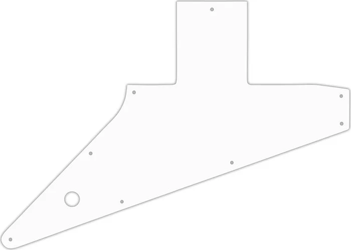 WD Custom Pickguard For Left Hand Gibson 2010-Present Explorer #02 White