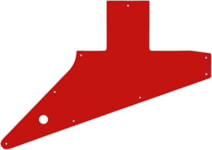 WD Custom Pickguard For Left Hand Gibson 2010-Present Explorer #07 Red/White/Red