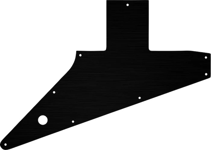 WD Custom Pickguard For Left Hand Gibson 2010-Present Explorer #27 Simulated Black Anodized