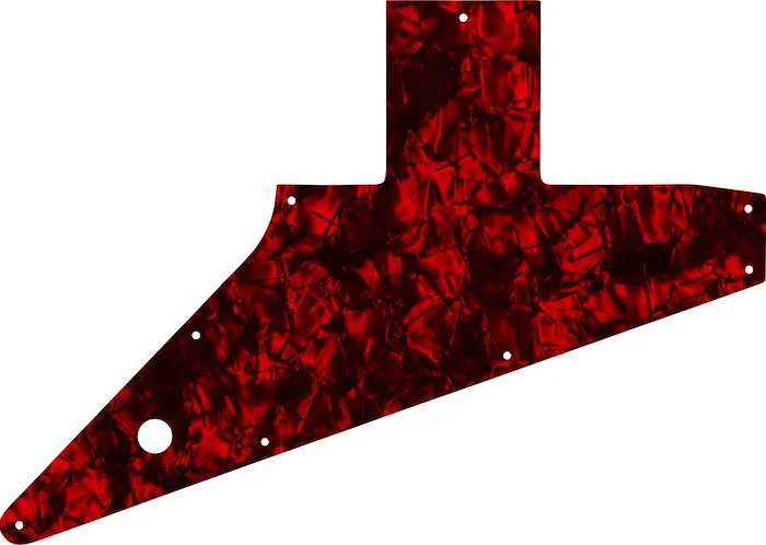 WD Custom Pickguard For Left Hand Gibson 2010-2018 Explorer #28DRP Dark Red Pearl/Black/White/Black