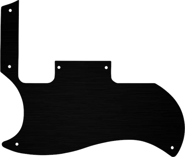 WD Custom Pickguard For Left Hand Gibson 2010-2012 '60s Tribute SG Special #27T Simulated Black Anodized Thin