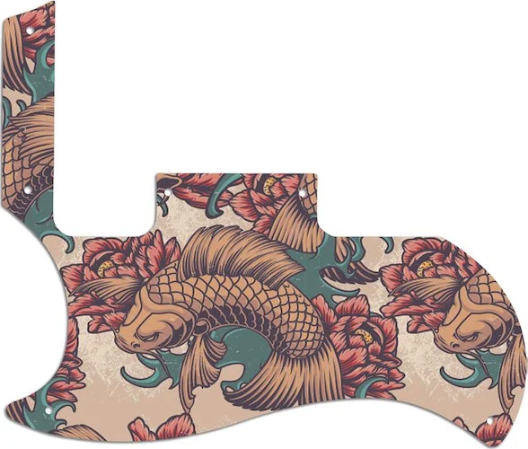 WD Custom Pickguard For Left Hand Gibson 2010-2012 '60s Tribute SG Special #GT01 Koi Tattoo Graphic