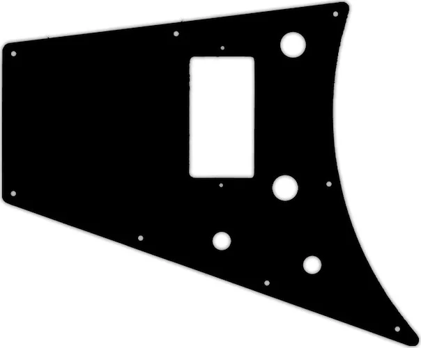 WD Custom Pickguard For Left Hand Gibson 2011 Flying V Melody Maker #01T Black Thin