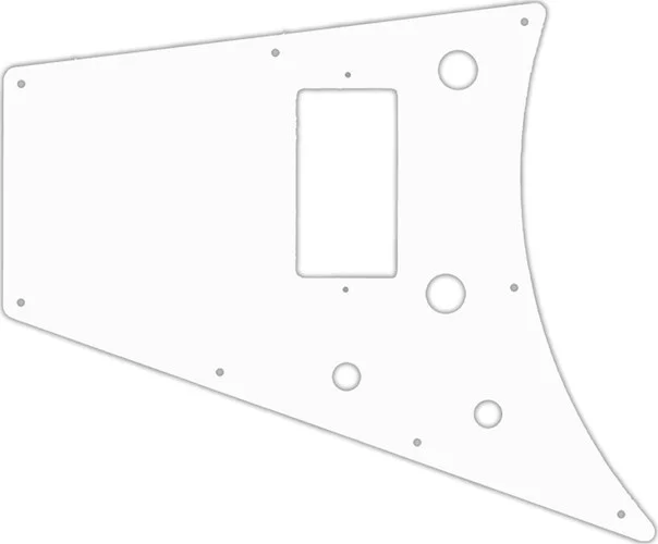 WD Custom Pickguard For Left Hand Gibson 2011 Flying V Melody Maker #04 White/Black/White
