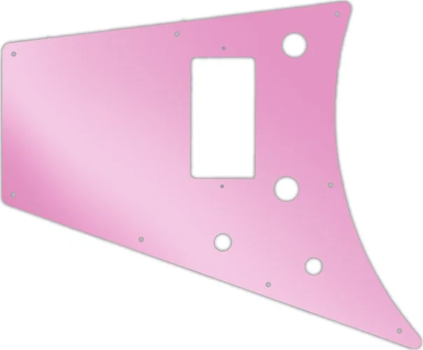 WD Custom Pickguard For Left Hand Gibson 2011 Flying V Melody Maker #10P Pink Mirror