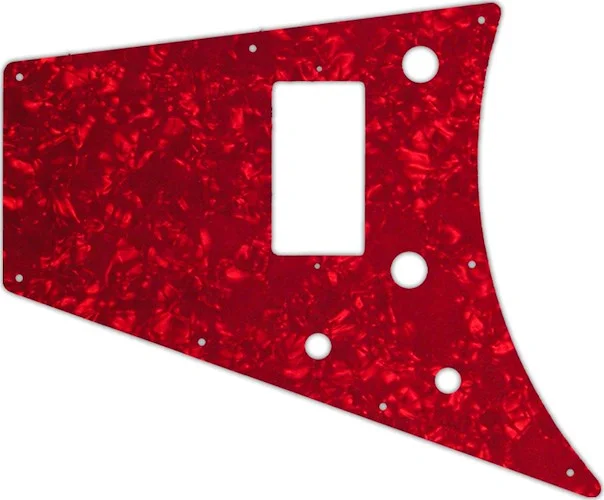 WD Custom Pickguard For Left Hand Gibson 2011 Flying V Melody Maker #28R Red Pearl/White/Black/White