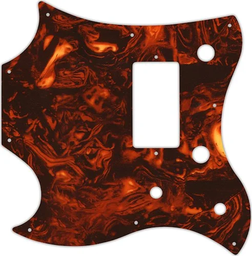 WD Custom Pickguard For Left Hand Gibson 2011 SG Style Melody Maker #05F Faux Tortiose