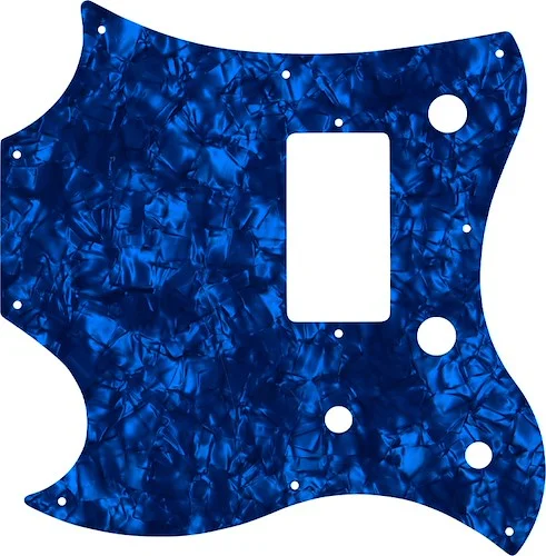 WD Custom Pickguard For Left Hand Gibson 2011 SG Style Melody Maker #28DBP Dark Blue Pearl/Black/White/Black