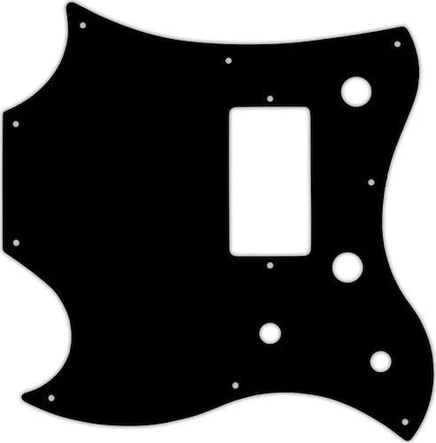 WD Custom Pickguard For Left Hand Gibson 2011 SG Style Melody Maker #39 Black/Black/Cream/Black