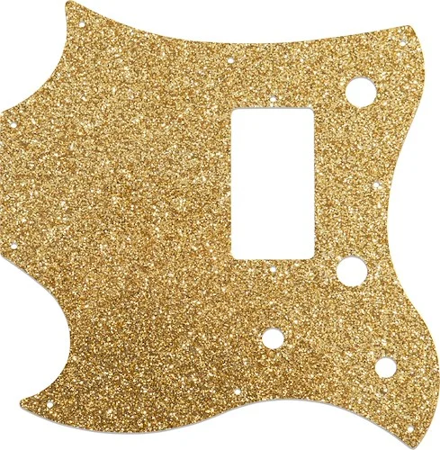 WD Custom Pickguard For Left Hand Gibson 2011 SG Style Melody Maker #60RGS Rose Gold Sparkle