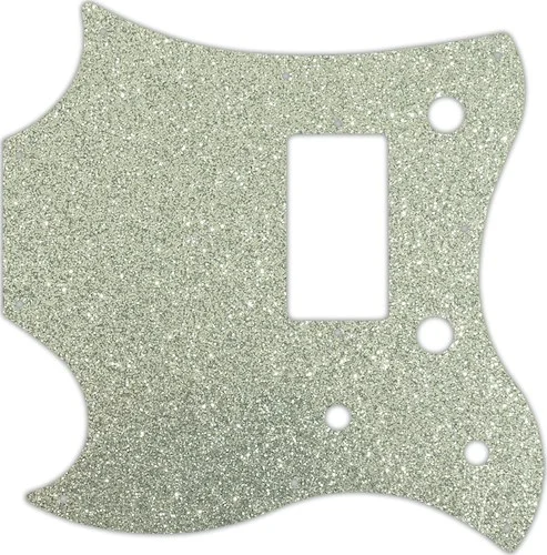 WD Custom Pickguard For Left Hand Gibson 2011 SG Style Melody Maker #60SS Silver Sparkle