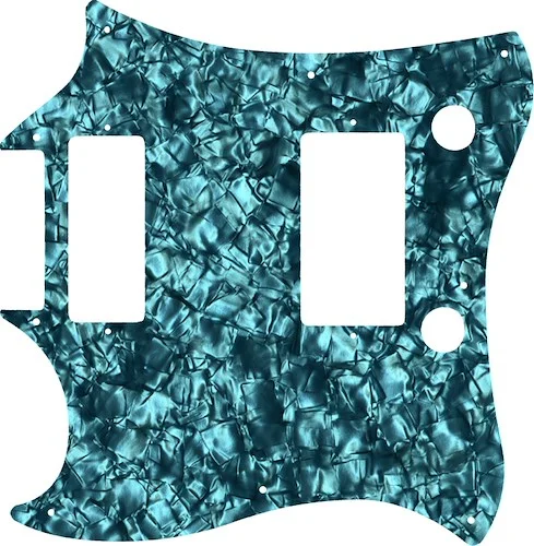 WD Custom Pickguard For Left Hand Gibson 2014 Limited Edition Exclusive Run SG 24 Fret With Firebird Mini Humbucker #28AQ Aqua Pearl/Black/White/Black