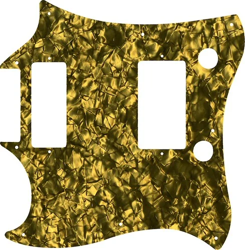 WD Custom Pickguard For Left Hand Gibson 2014 Limited Edition Exclusive Run SG 24 Fret With Firebird Mini Humbucker #28GD Gold Pearl/Black/White/Black