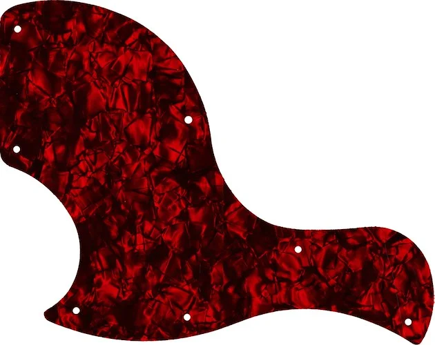 WD Custom Pickguard For Left Hand Gibson 2018 SG Junior #28DRP Dark Red Pearl/Black/White/Black