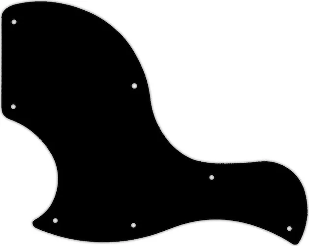 WD Custom Pickguard For Left Hand Gibson 2018 SG Junior #29T Matte Black Thin