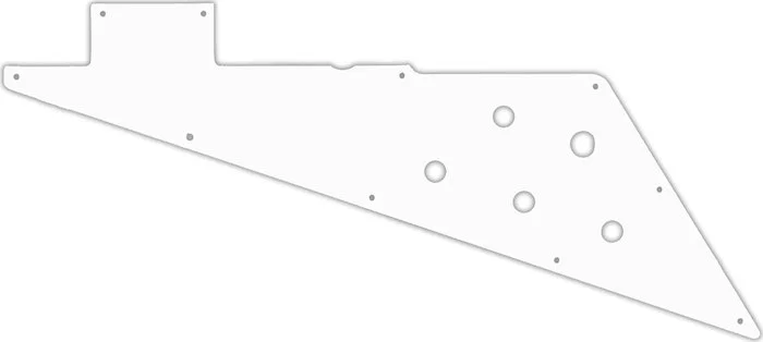 WD Custom Pickguard For Left Hand Gibson 2019-Present Original Collection Flying V #02T White Thin