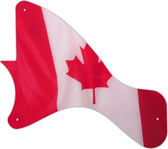 WD Custom Pickguard For Left Hand Gibson 2019-Present Original Collection Les Paul Junior #G11 Canadian Flag G
