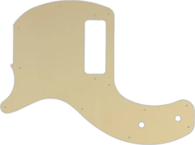 WD Custom Pickguard For Left Hand Gibson 2019-Present Les Paul Junior Tribute DC #06B Cream/Black/Cream