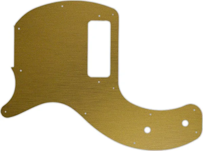 WD Custom Pickguard For Left Hand Gibson 2019-Present Les Paul Junior Tribute DC #14 Simulated Brushed Gold/Bl
