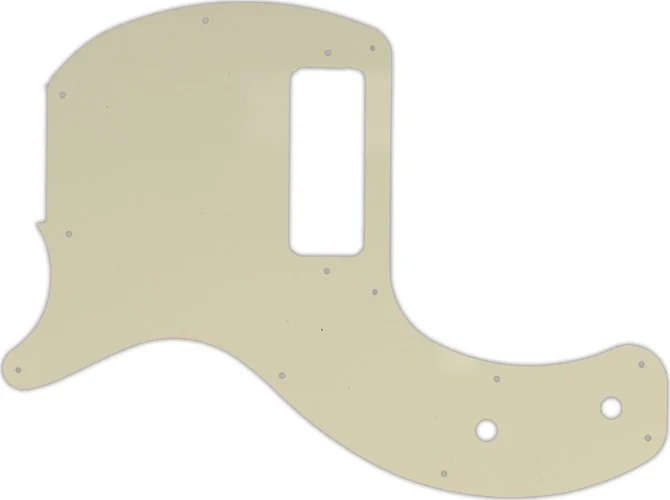 WD Custom Pickguard For Left Hand Gibson 2019-Present Les Paul Junior Tribute DC #55S Parchment Solid