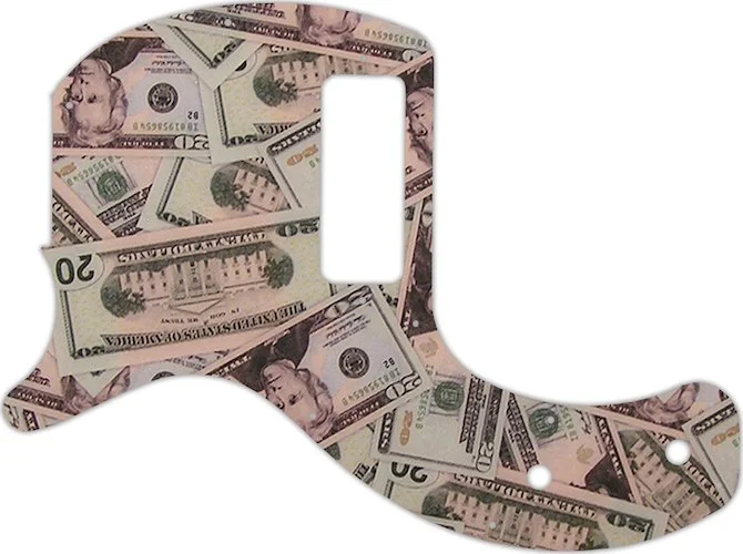 WD Custom Pickguard For Left Hand Gibson 2019-Present Les Paul Junior Tribute DC #G16 Money Graphic