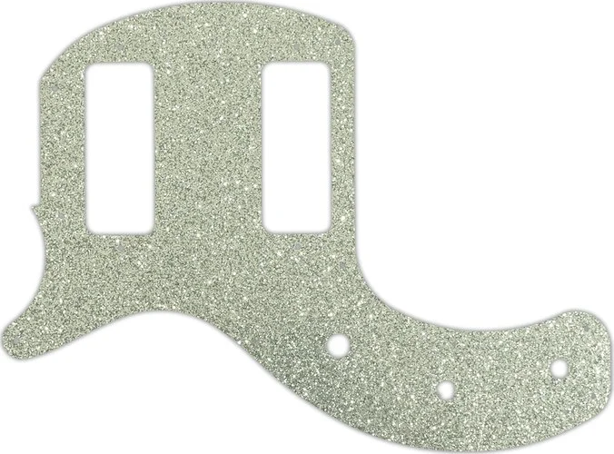 WD Custom Pickguard For Left Hand Gibson 2019 Les Paul Special Tribute Double Cut #60SS Silver Sparkle 