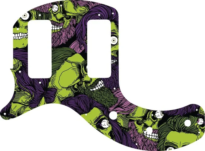 WD Custom Pickguard For Left Hand Gibson 2019 Les Paul Special Tribute Double Cut #GHA02 Zombeard Graphic