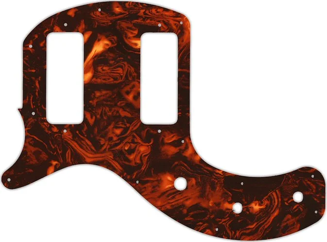 WD Custom Pickguard For Left Hand Gibson 2019 Les Paul Special Tribute Double Cut #05F Faux Tortiose