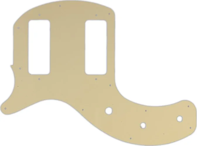 WD Custom Pickguard For Left Hand Gibson 2019 Les Paul Special Tribute Double Cut #06 Cream