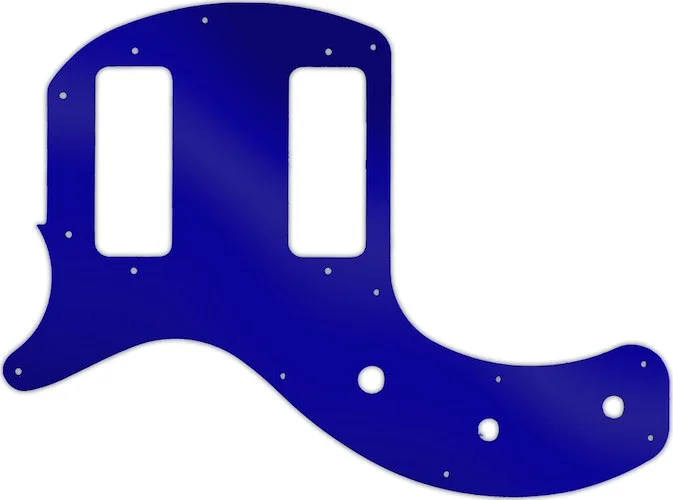 WD Custom Pickguard For Left Hand Gibson 2019 Les Paul Special Tribute Double Cut #10DBU Dark Blue Mirror