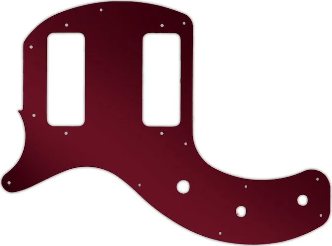 WD Custom Pickguard For Left Hand Gibson 2019 Les Paul Special Tribute Double Cut #10R Red Mirror