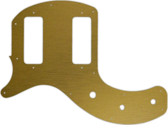 WD Custom Pickguard For Left Hand Gibson 2019 Les Paul Special Tribute Double Cut #14 Simulated Brushed Gold/B