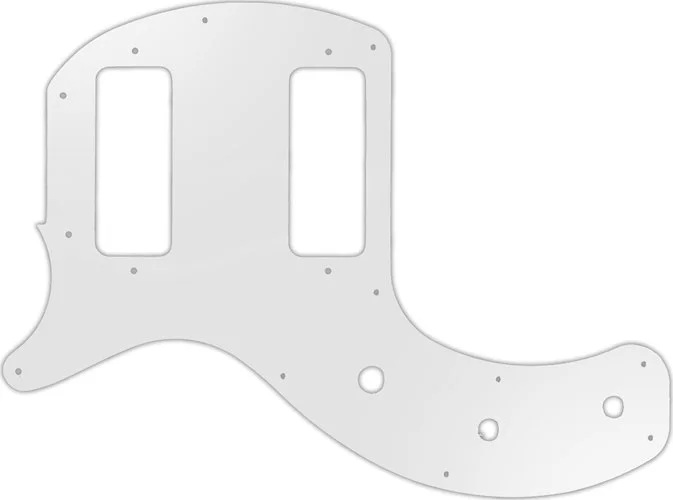 WD Custom Pickguard For Left Hand Gibson 2019 Les Paul Special Tribute Double Cut #22 Translucent Milk White