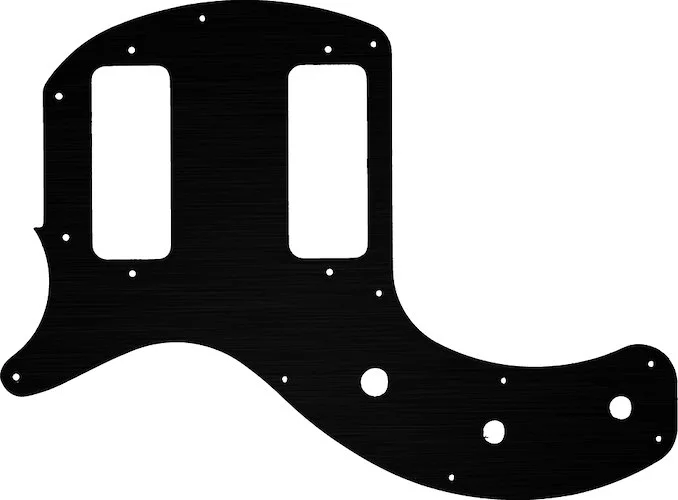 WD Custom Pickguard For Left Hand Gibson 2019 Les Paul Special Tribute Double Cut #27 Simulated Black Anodized