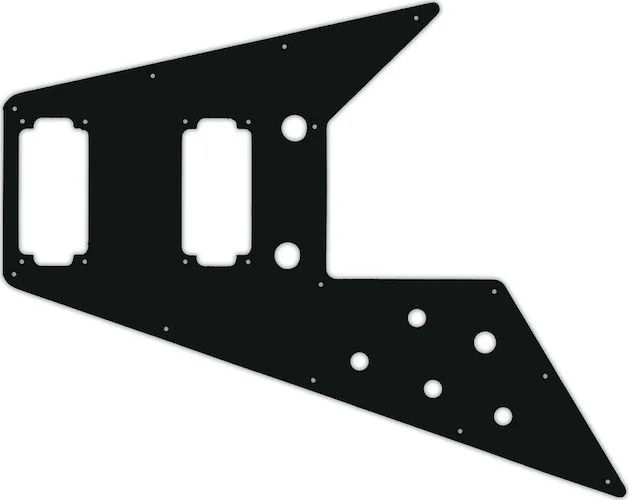WD Custom Pickguard For Left Hand Gibson 2020 Original Collection 70s Flying V #01A Black Acrylic