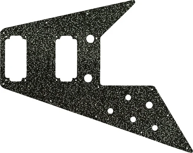 WD Custom Pickguard For Left Hand Gibson 2020 Original Collection 70s Flying V #60BS Black Sparkle 