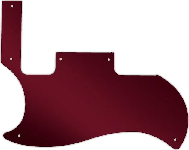 WD Custom Pickguard For Left Hand Gibson 50th Anniversary Pete Townshend SG Special #10R Red Mirror