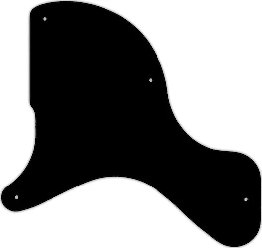 WD Custom Pickguard For Left Hand Gibson Billie Joe Armstrong Signature Les Paul Junior #01 Black