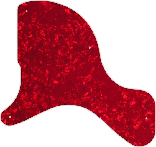 WD Custom Pickguard For Left Hand Gibson Billie Joe Armstrong Signature Les Paul Junior #28R Red Pearl/White/B