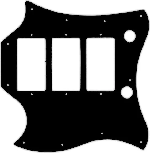 WD Custom Pickguard For Left Hand Gibson "Captain" Kirk Douglas Signature Roots SG #03P Black/Parchment/Black