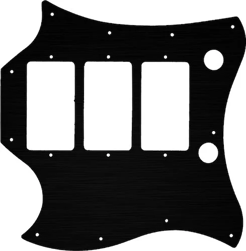 WD Custom Pickguard For Left Hand Gibson "Captain" Kirk Douglas Signature Roots SG #27 Simulated Black Anodize