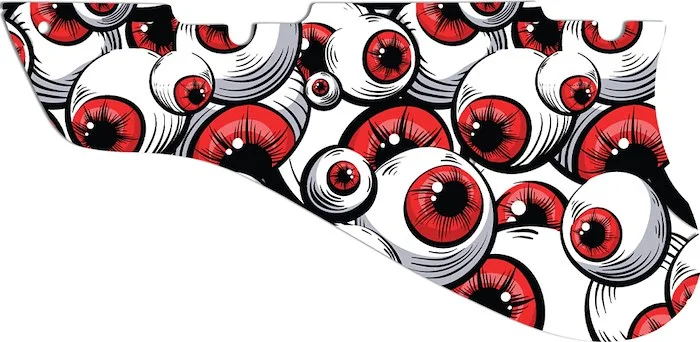 WD Custom Pickguard For Left Hand Gibson ES-175 D #GHA01 Red Eye Graphic