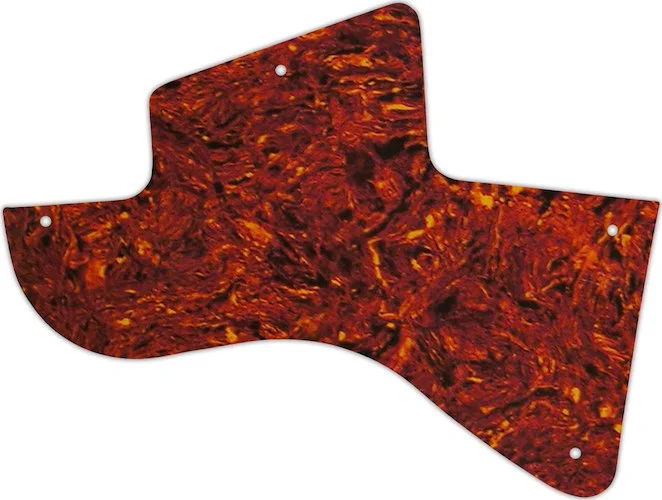 WD Custom Pickguard For Left Hand Gibson Les Paul Special #05W Tortoise Shell/White