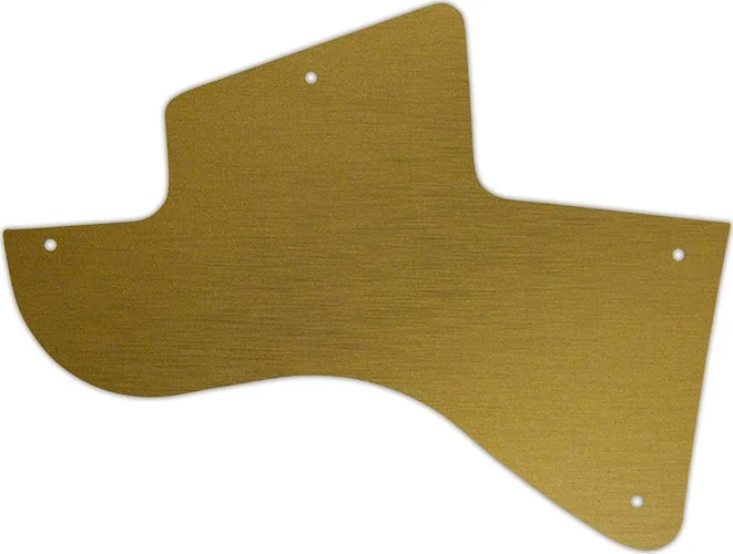 WD Custom Pickguard For Left Hand Gibson Les Paul Special #14 Simulated Brushed Gold/Black PVC