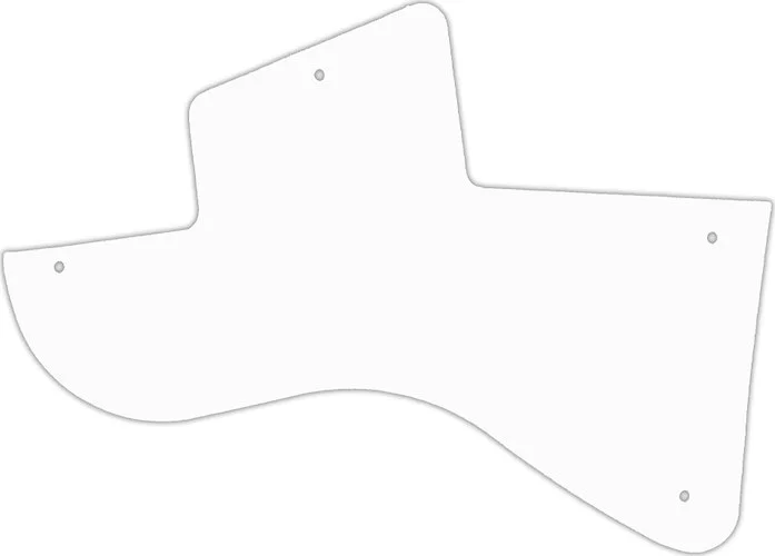 WD Custom Pickguard For Left Hand Gibson Les Paul Junior Special Humbucker #02M White Matte