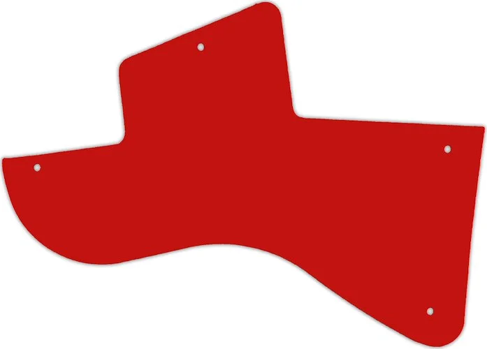 WD Custom Pickguard For Left Hand Gibson Les Paul Junior Special Humbucker #07S Red Solid