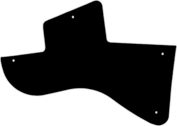 WD Custom Pickguard For Left Hand Gibson Les Paul Junior Special Humbucker #29T Matte Black Thin