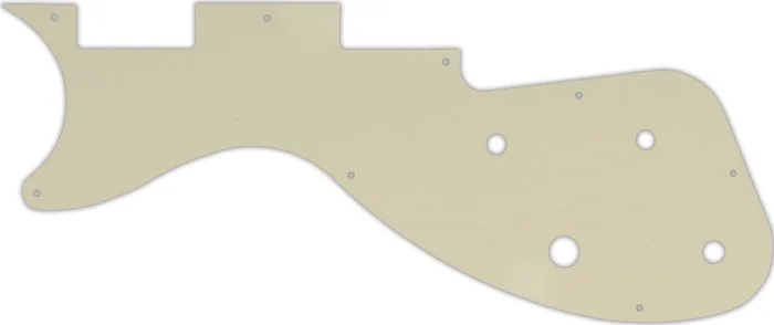 WD Custom Pickguard For Left Hand Gibson M2 S-Series Les Paul #55S Parchment Solid